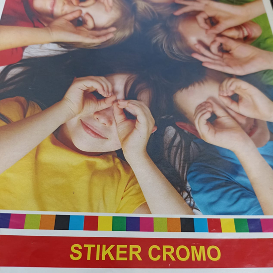 STIKER CROMO A3+ LAMINASI