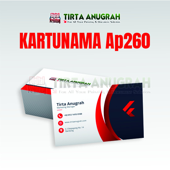 Kartu Nama AP260  Tanpa Laminasi